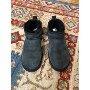 Authentic UGG Classic Ultra Mini BLACK Women's 8 Boots Winter